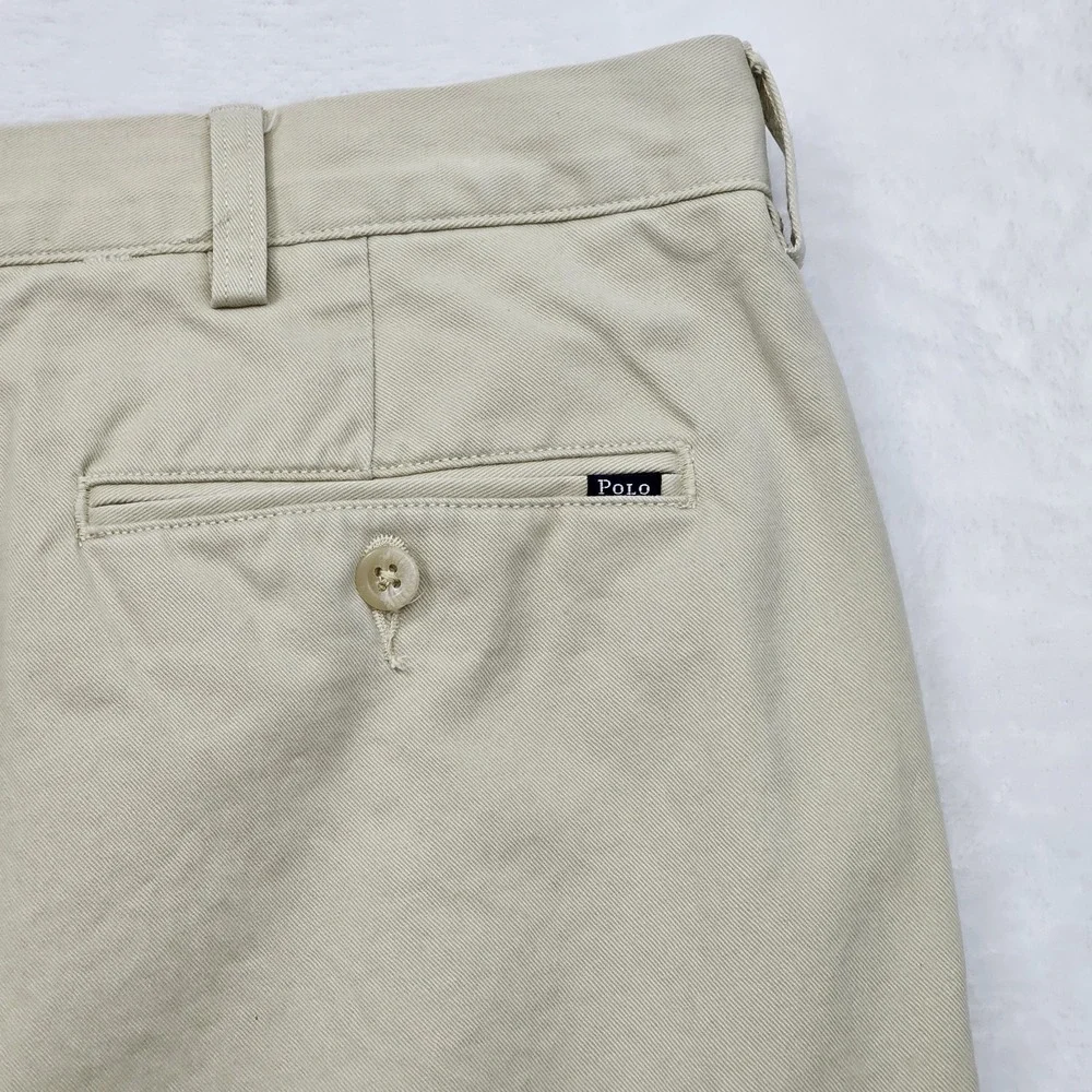 Polo Ralph Lauren‎ Mens 40W 31L Beige Pants Chinos Khaki Slim Fit Preppy Ivy